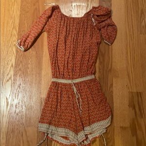 Cute off-the-shoulder romper